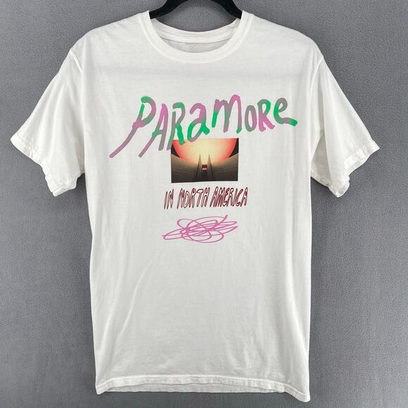 Paramore Tops - Paramore 2023 North America Tour T Shirt Band Tee S White Music